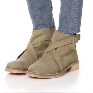 Free People Las Palmas Ankle Boot Size 38 Sage